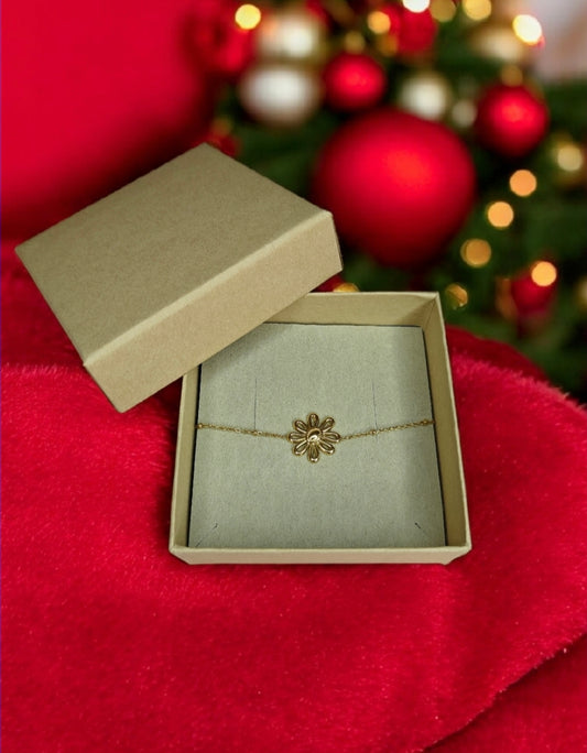 Bracelet Fleur dorée